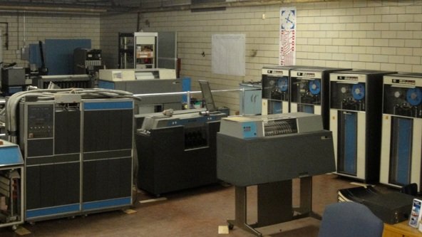 Vintage IBM Computing Center